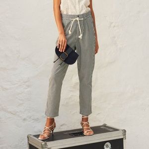 BA&SH Striped Cotton Trousers